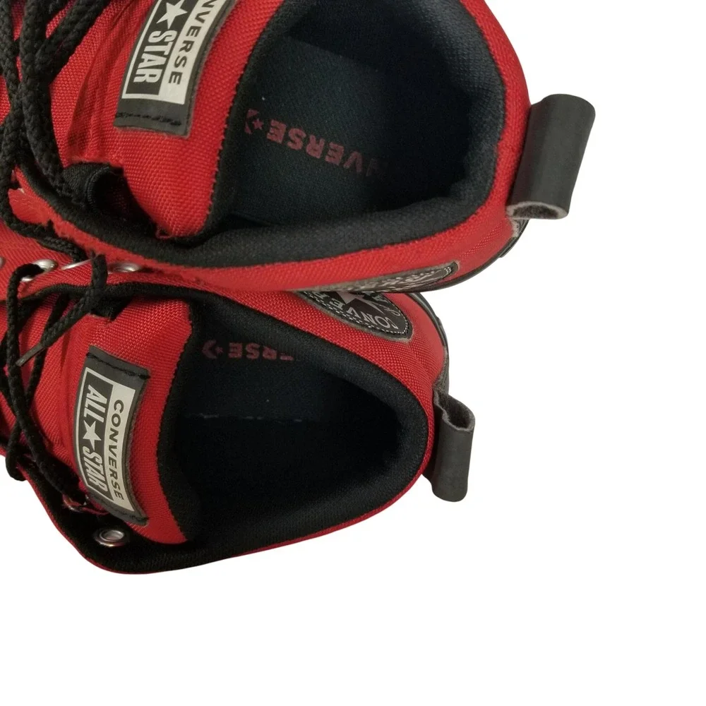 Converse Chuck‎ Taylor All Star Street Mid Top Red Black Canvas Junior Size 5